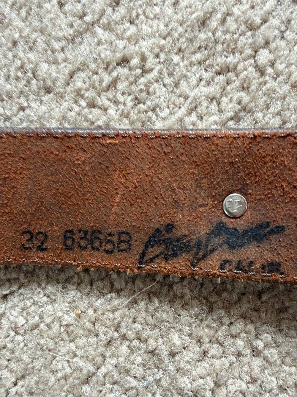 Brown Leather Western Star Concho Belt - Picture 6 of 8